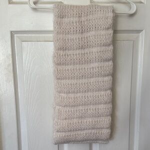 Sole Society Cream Knit Scarf